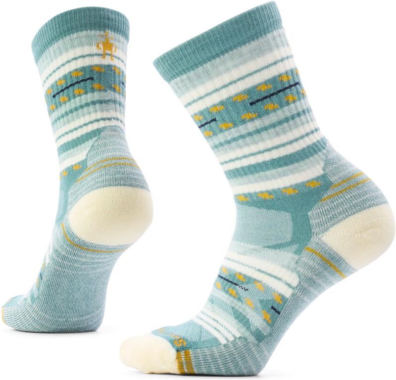 Hike Light Cushion Margarita Crew Socks - Womens - dusty teal 1