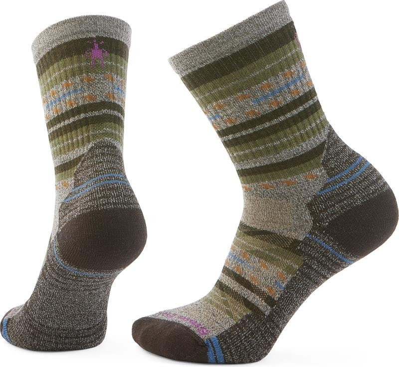 Hike Light Cushion Margarita Crew Socks - Womens - taupe / natural marl 1