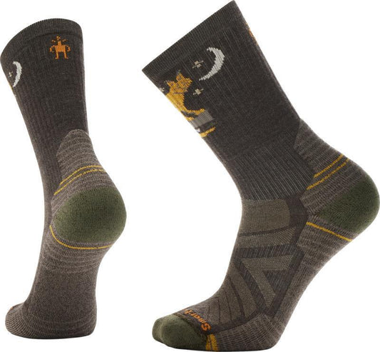 Hike Light Cushion Nightfall in the Forest Crew Socks - Mens - Chestnut 1