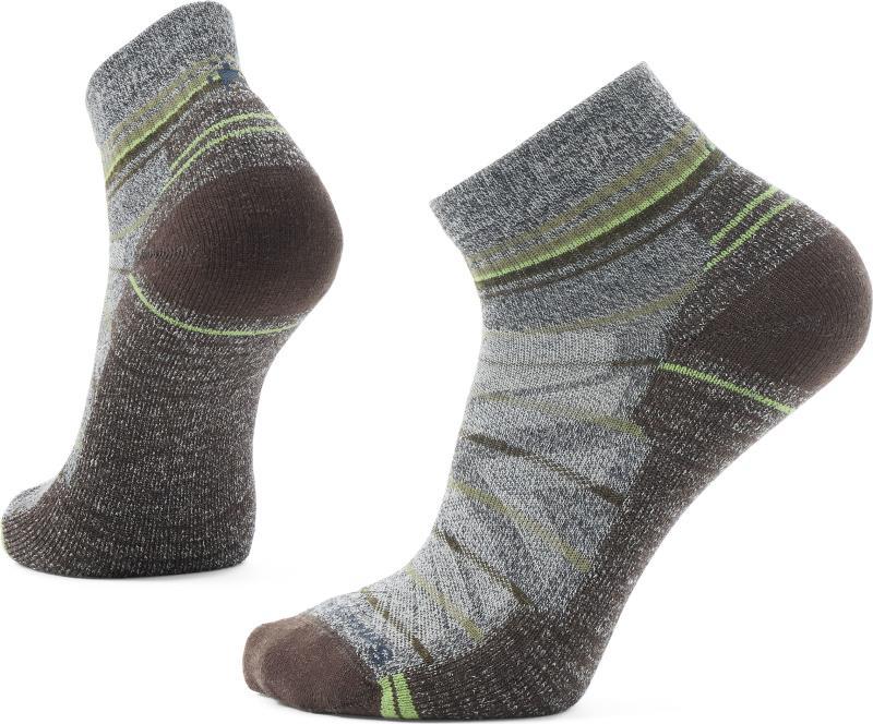 Hike Light Cushion Pattern Ankle Socks - Mens - Ash / Charcoal 1