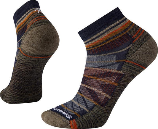 Hike Light Cushion Pattern Ankle Socks - Mens - Deep Navy 1