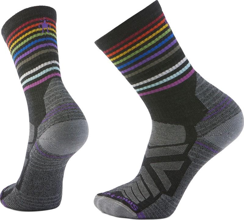 Hike Light Cushion Pride Crew Socks - Mens - charcoal 1