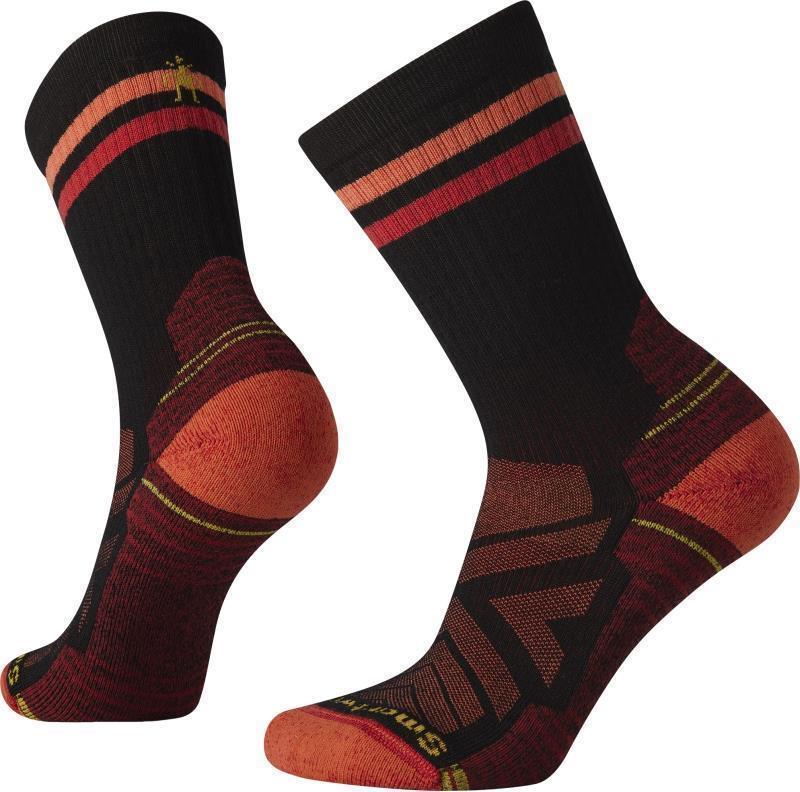 Hike Light Cushion Tube Stripe Crew Socks - Womens - Black 1