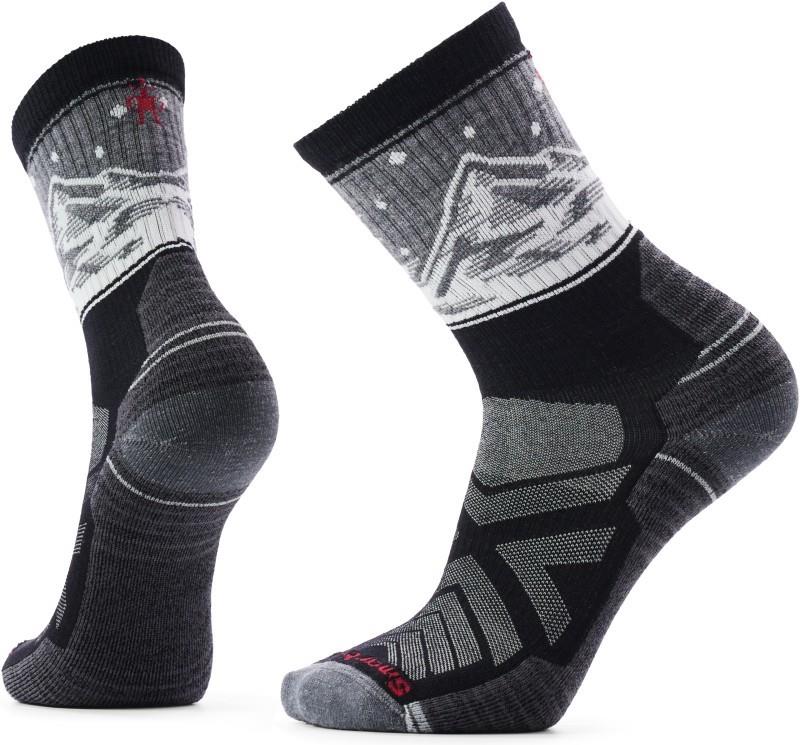 Hike Light Cushion Valley View Crew Socks - black 1