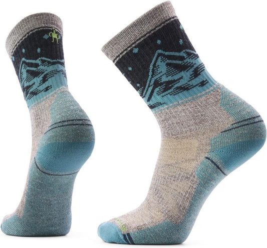 Hike Light Cushion Valley View Crew Socks - taupe / natural marl 1