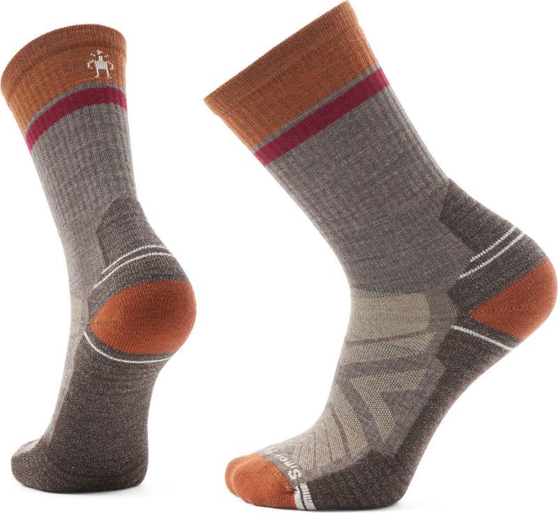 Hike Light Cushion Winding Trail Crew Socks - Mens - Taupe 1