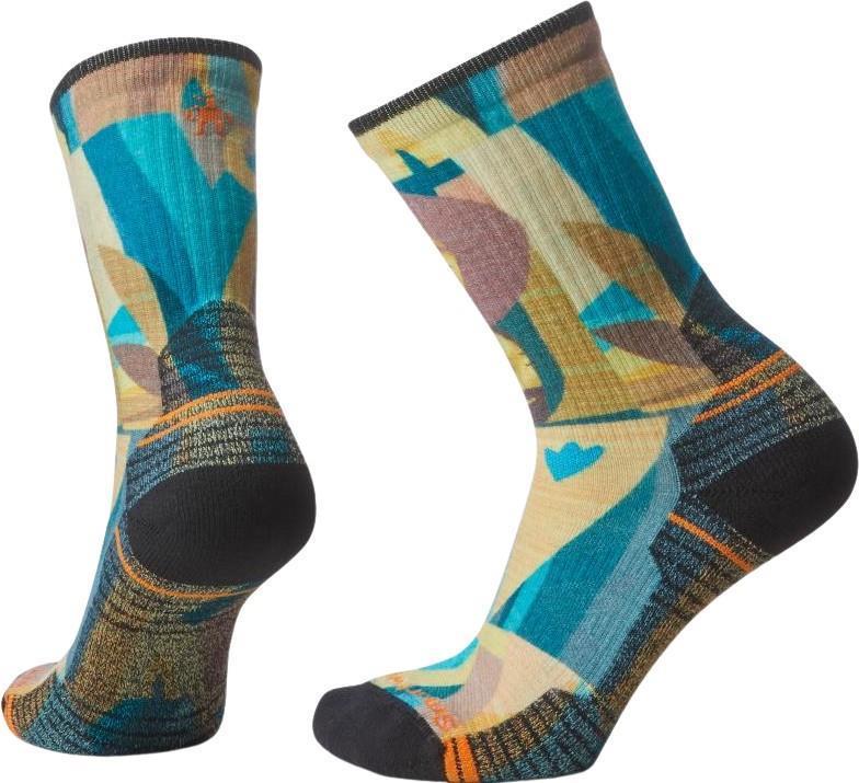 Hike Light Cushion Worst Crew Print Crew Socks - Womens - Wild Salmon 1