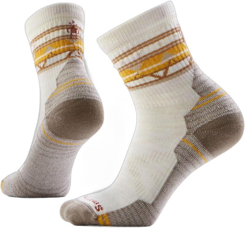 Hike Light Cushion Zig Zag Valley Mid Crew Socks - Womens - moonbeam 1