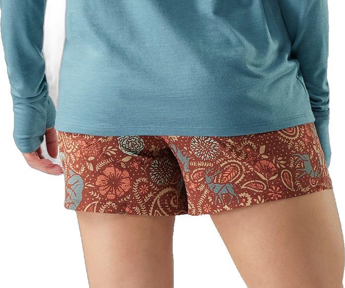 Hike Shorts, 4" Inseam - Womens - burnt sienna paisley 1
