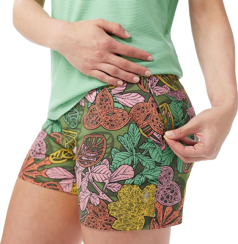 Hike Shorts, 4" Inseam - Womens - fern green aloha forest 1