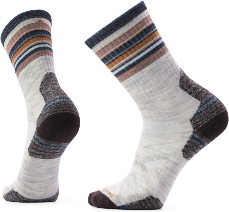 Hike Targeted Cushion Striped Crew Socks - ash 1