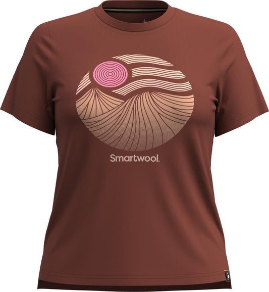 Horizon View Graphic SS Tee - Womens - Pecan Brown 1
