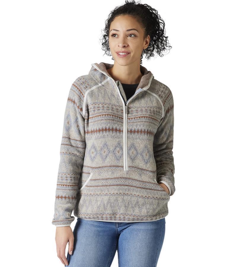 Hudson Trail Fleece Anorak - Womens - ash fairisle 1