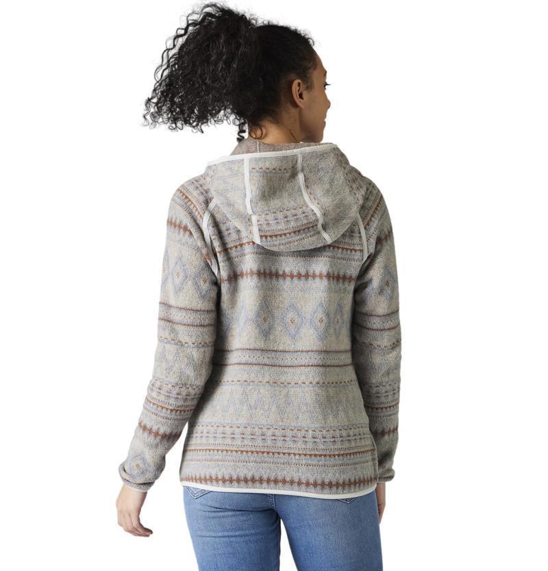 Hudson Trail Fleece Anorak - Womens - ash fairisle 1