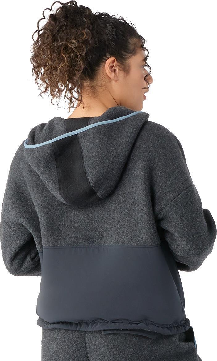 Hudson Trail Fleece Cropped Hoodie - Womens - Black 3