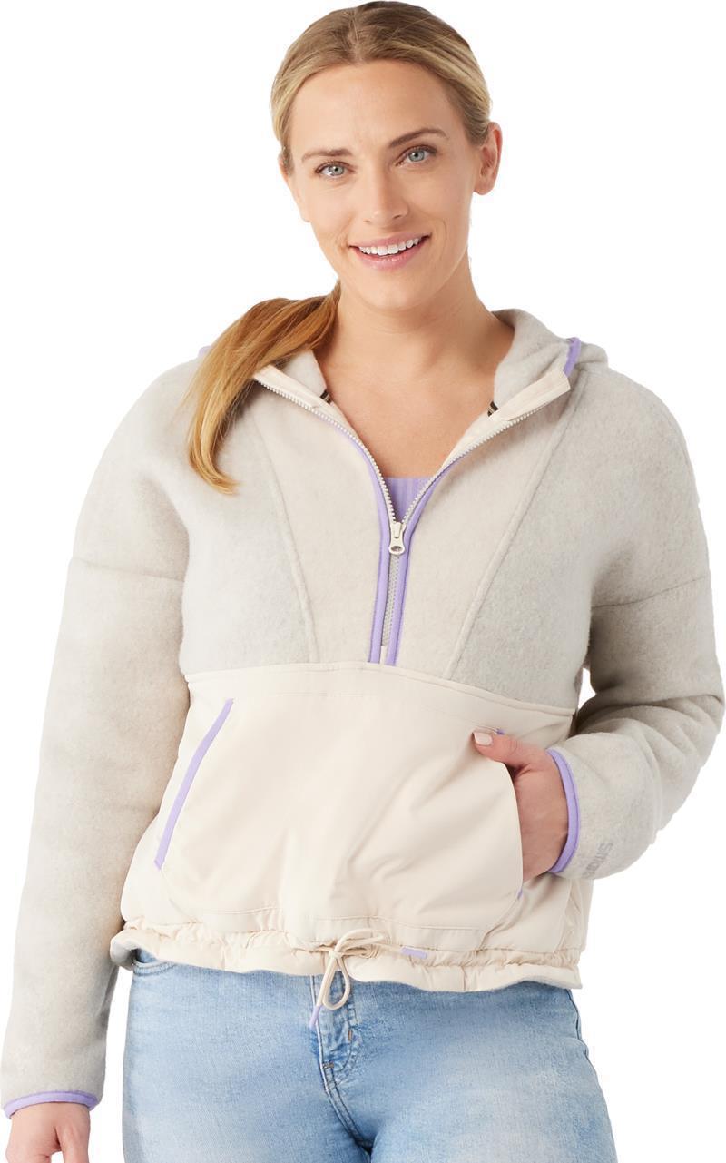 Hudson Trail Fleece Cropped Hoodie - Womens - Light Gray Heather 2