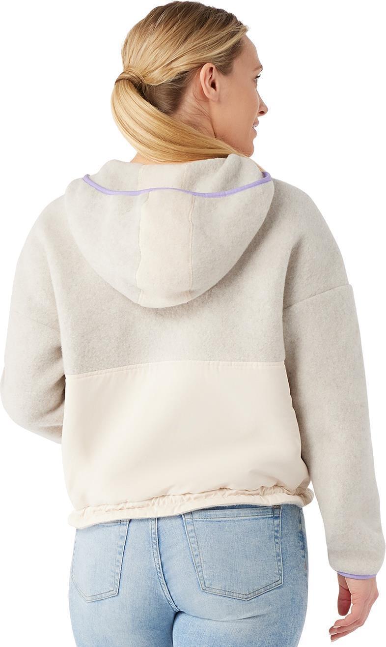 Hudson Trail Fleece Cropped Hoodie - Womens - Light Gray Heather 3