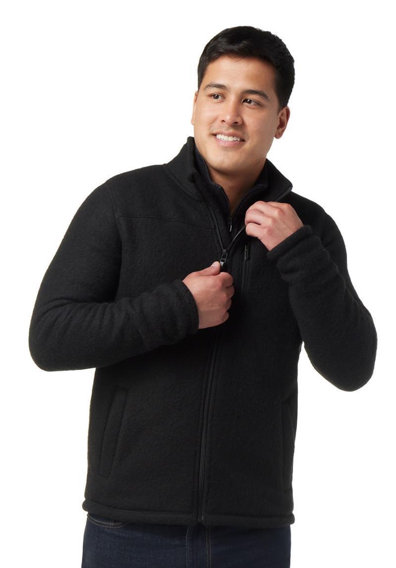 Hudson Trail Fleece Full Zip Jacket - Mens - Black 2