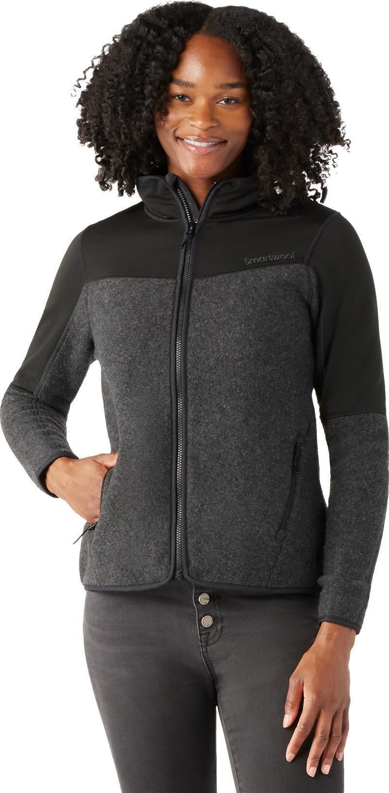 Hudson Trail Fleece Full Zip - Womens - Charcoal Heather 2