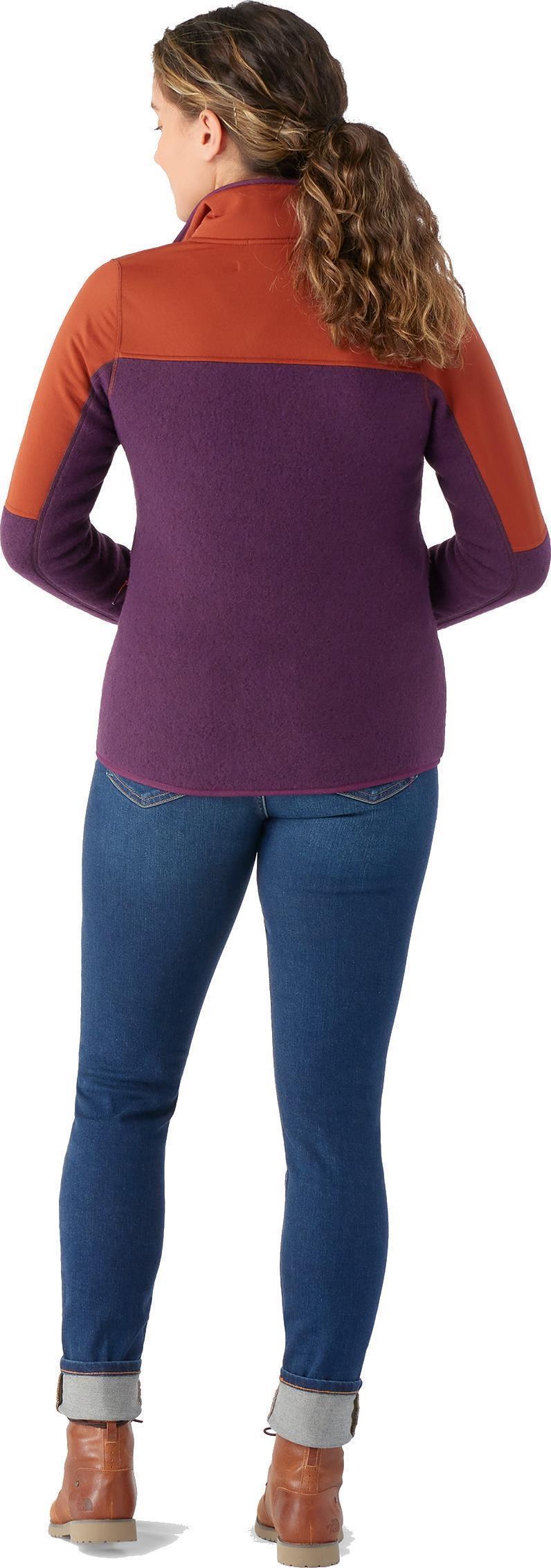 Hudson Trail Fleece Full Zip - Womens - Eggplant Heather 3
