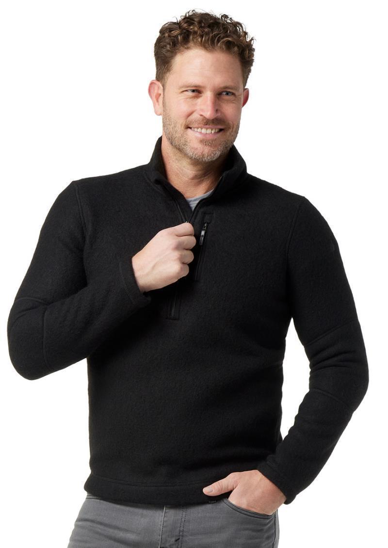 Hudson Trail Fleece Half Zip Sweater - Mens - Black 2