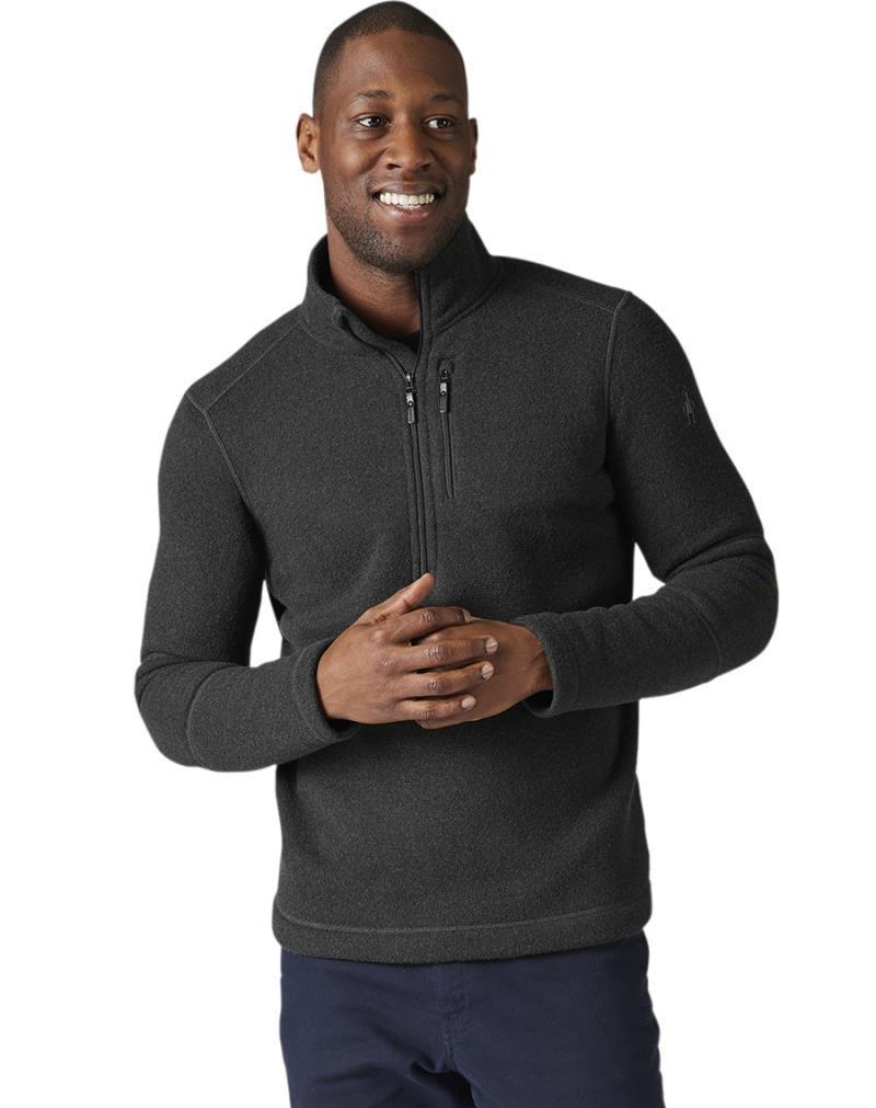 Hudson Trail Fleece Half Zip Sweater - Mens - Dark Charcoal 2