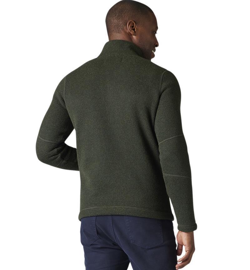 Hudson Trail Fleece Half Zip Sweater - Mens - Dark Sage 3