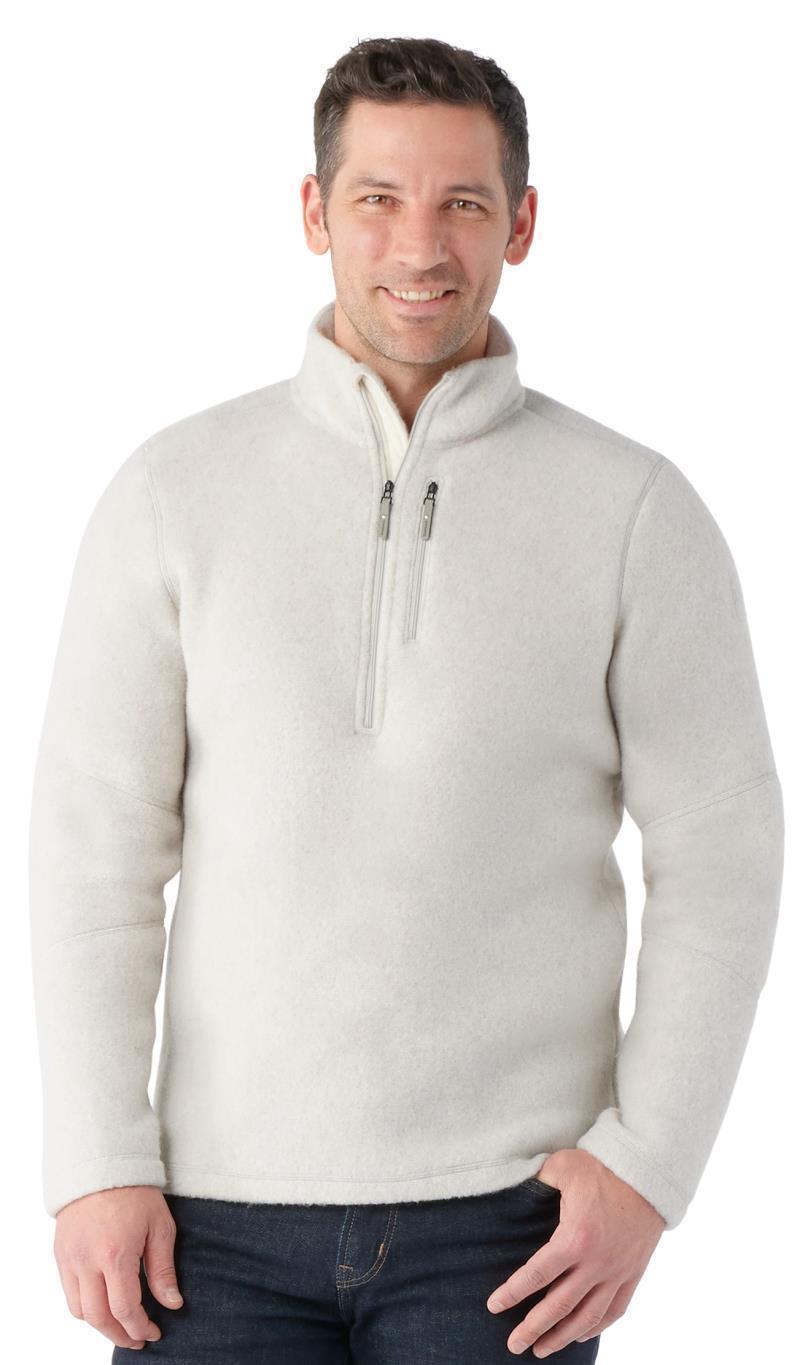 Hudson Trail Fleece Half Zip Sweater - Mens - Light Gray Heather 2