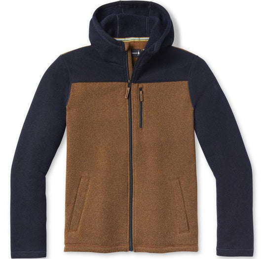 Hudson Trail Fleece Hoodie - Mens - Acorn / Deep Navy 1