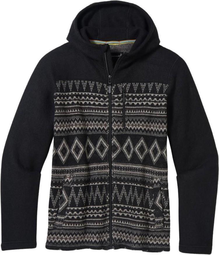Hudson Trail Fleece Hoodie - Mens - Black Fairisle 1