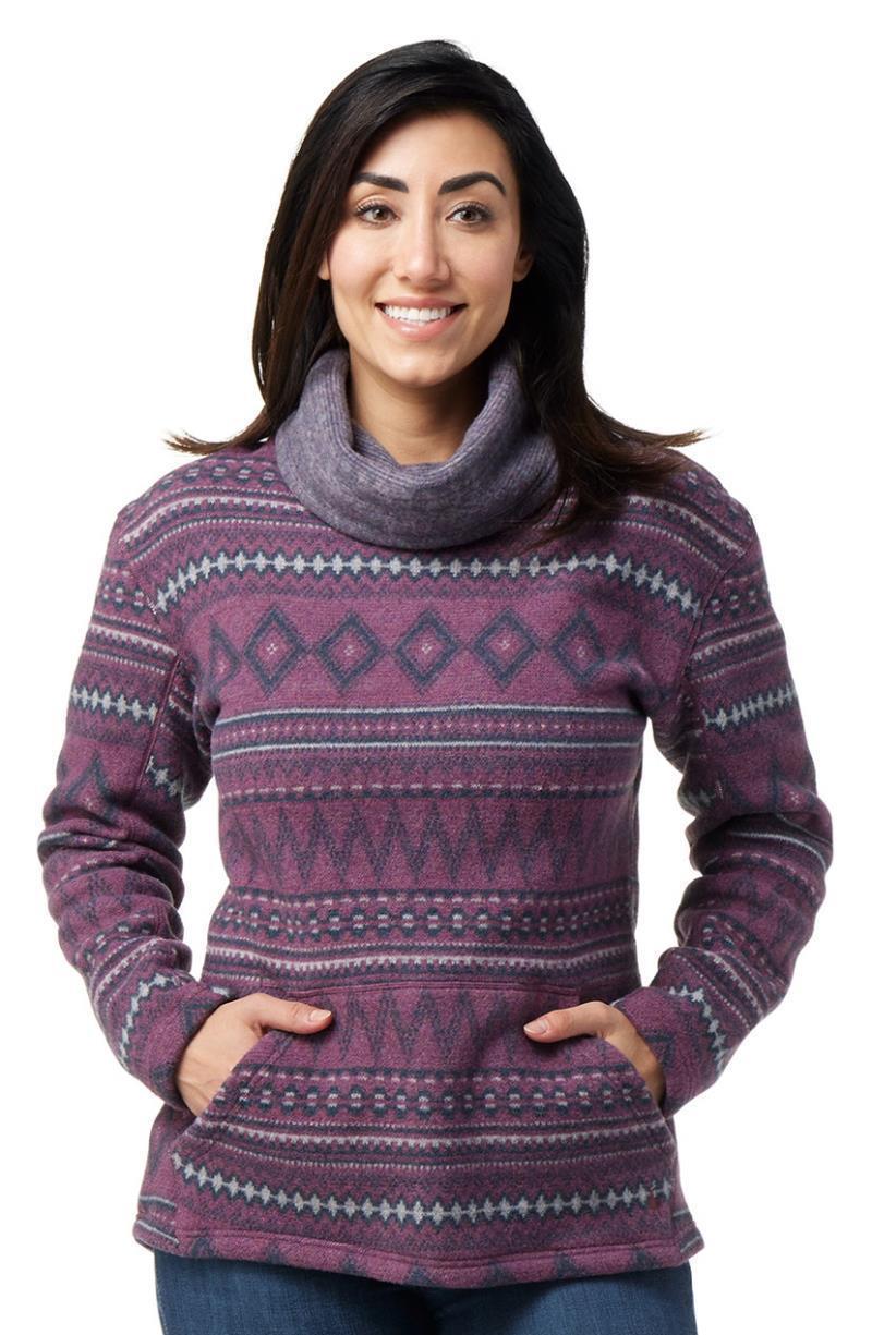 Hudson Trail Fleece Pullover - Womens - Argyle Purple Fairisle 2