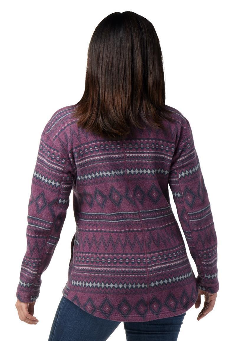 Hudson Trail Fleece Pullover - Womens - Argyle Purple Fairisle 3