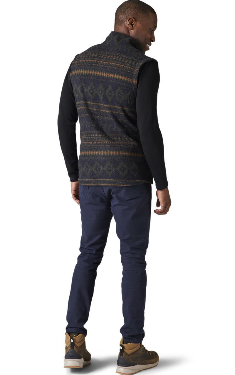 Hudson Trail Fleece Vest - Mens - Deep Navy Fairisle 3