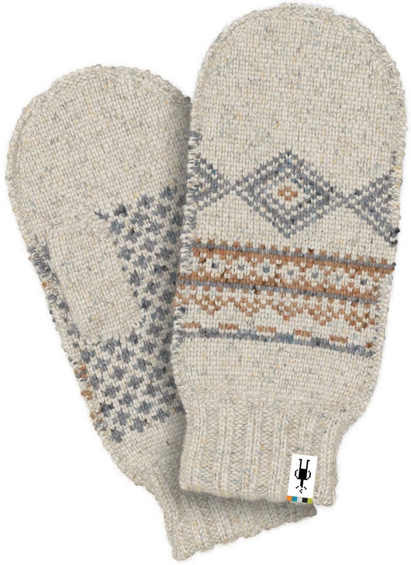 Hudson Trail Nordic Mittens - Light Gray Heather 1
