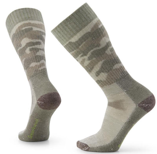Hunt Classic Edition Full Cushion Camo Tall Crew Socks - Unisex - Military Olive 1