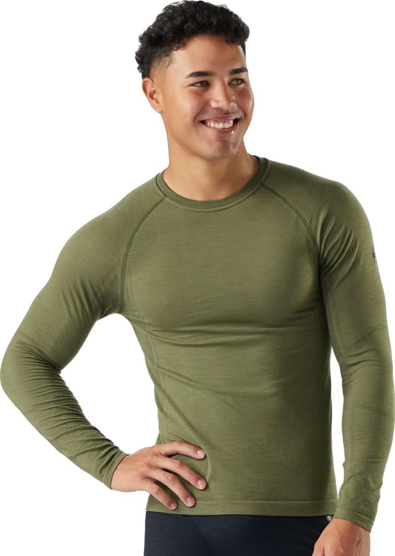 Intraknit All-Season Merino Base Layer Crew - Mens - winter moss 1