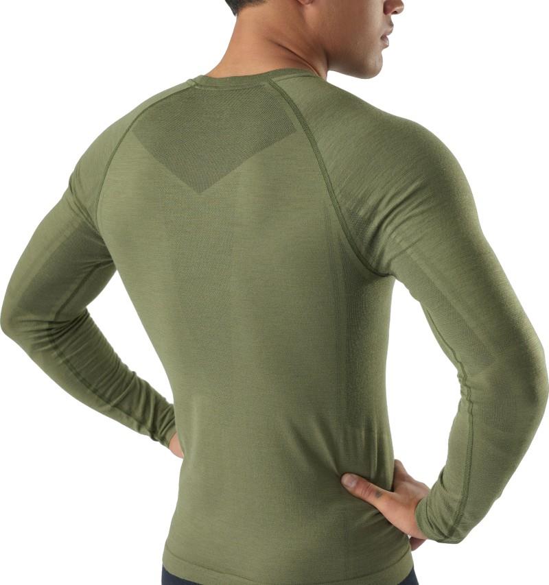 Intraknit All-Season Merino Base Layer Crew - Mens - winter moss 1