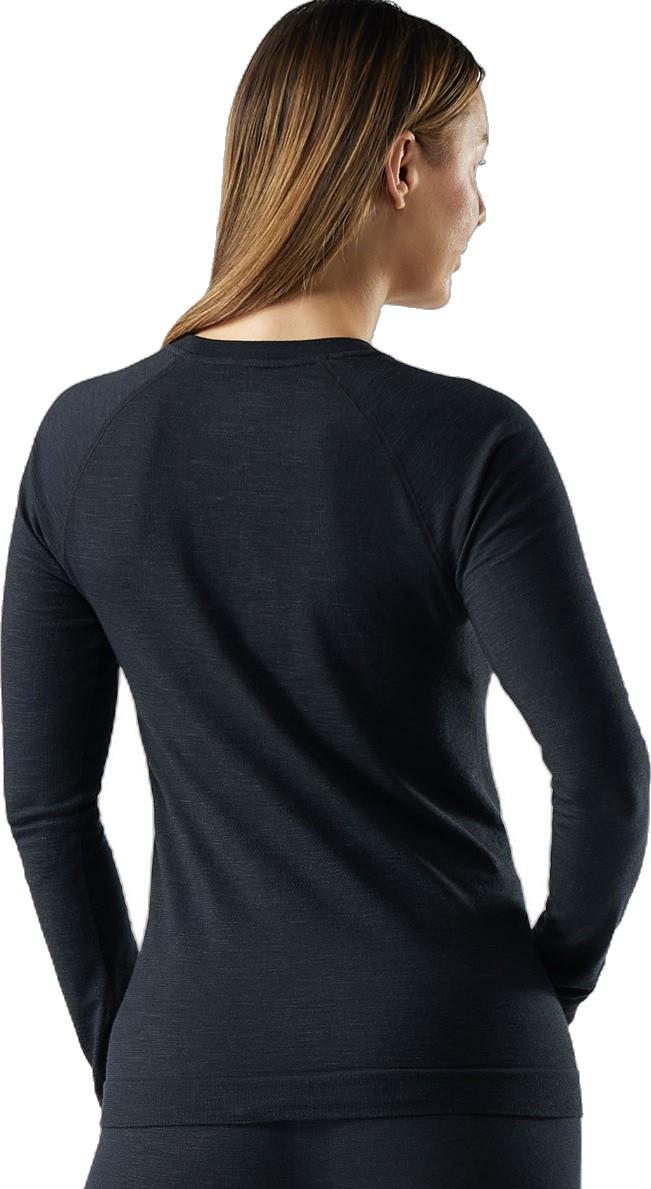 Intraknit All-Season Merino Base Layer Crew - Womens - black 1