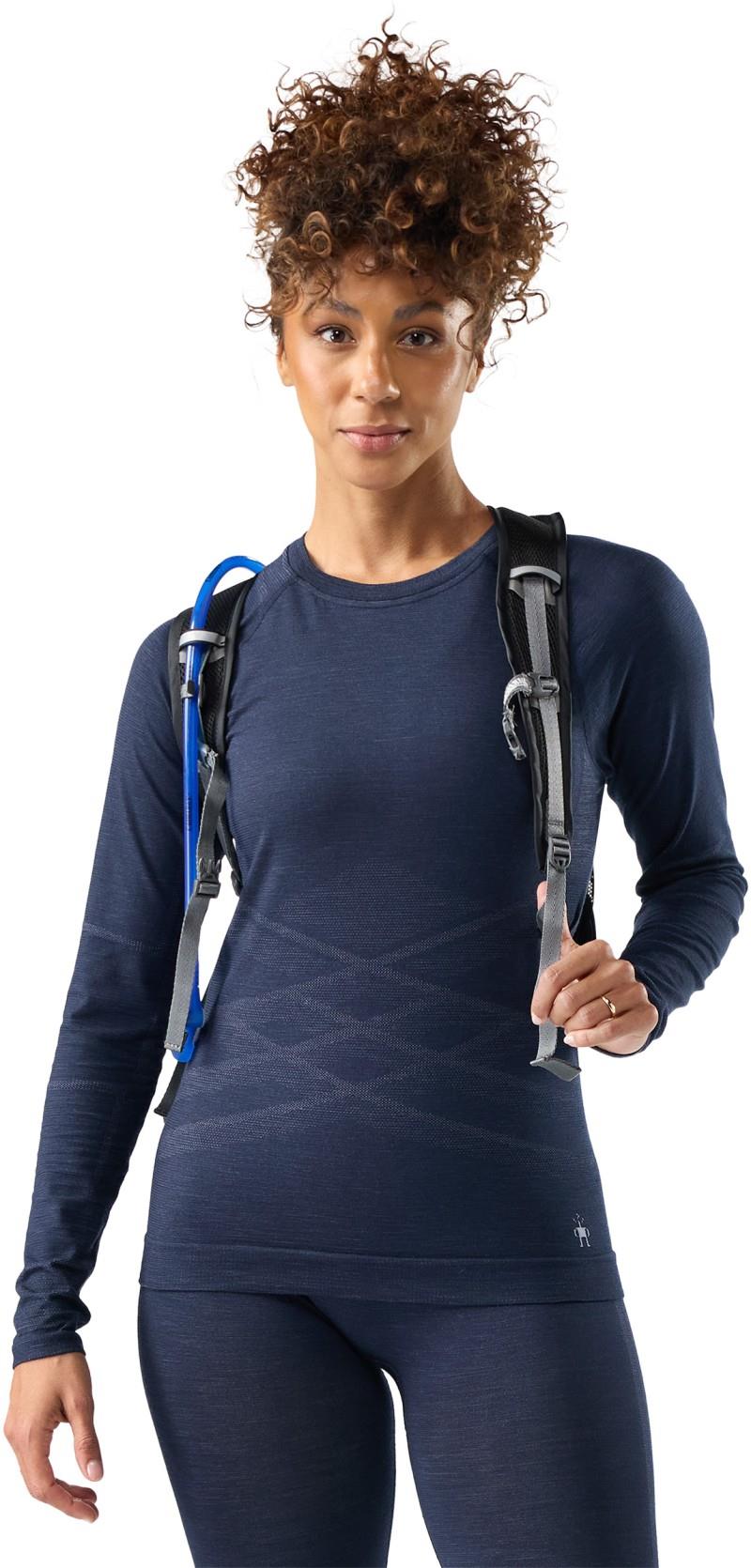 Intraknit All-Season Merino Base Layer Crew - Womens - deep navy 1