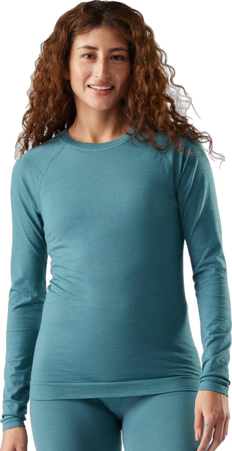 Intraknit All-Season Merino Base Layer Crew - Womens - dusty teal 1