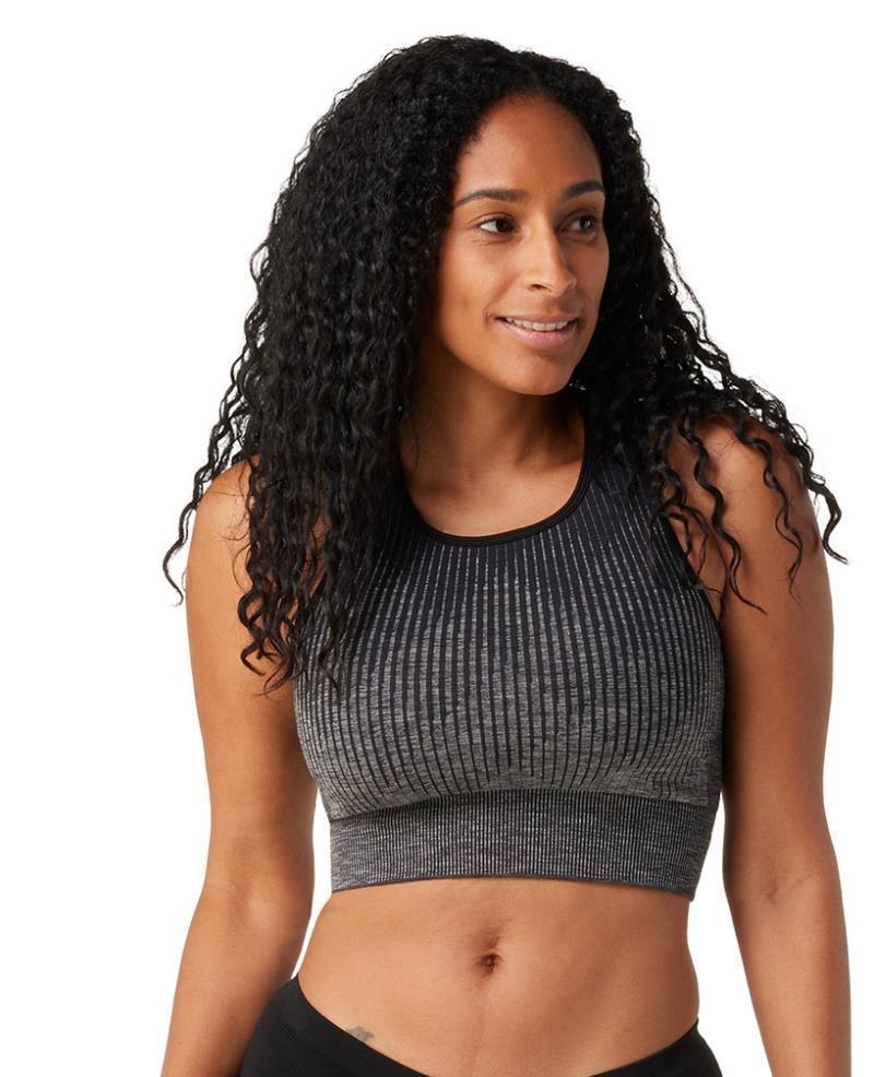 Intraknit Crop Bra - Black Heather 2