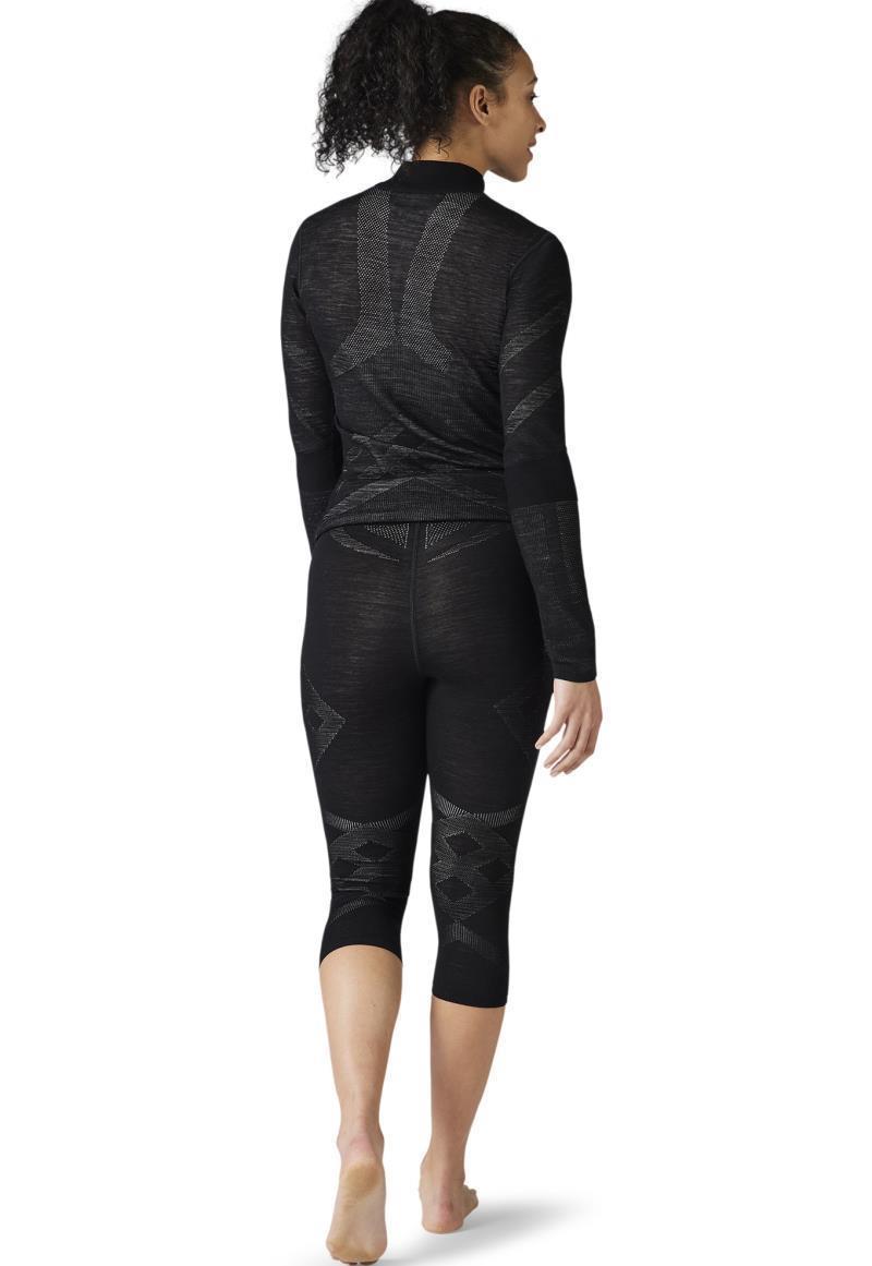 Intraknit Merino 200 3/4 Bottom - Womens - Black / White 3