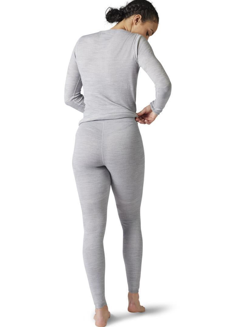 Intraknit Merino 200 Bottoms - Womens - Light Gray Heather / White 3