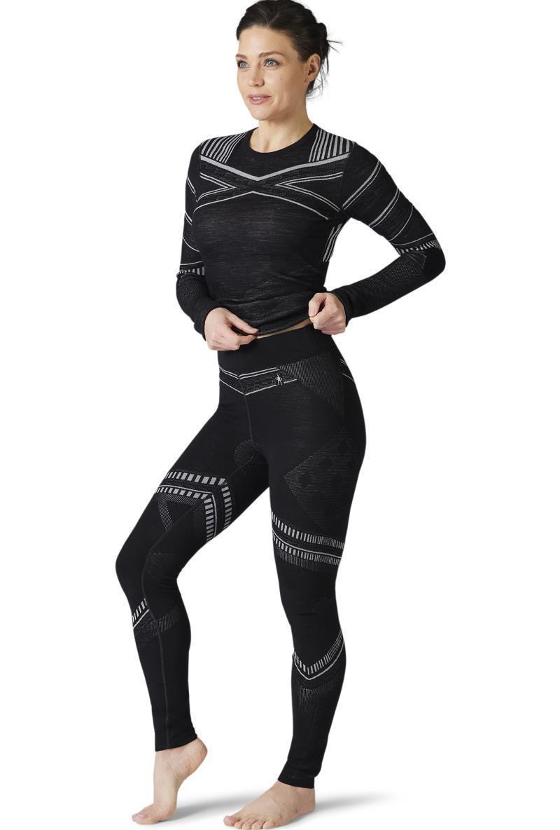 Intraknit Merino 200 Pattern Bottoms - Womens - black mountain warrior 1