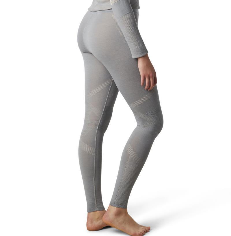 Intraknit Merino 200 Pattern Bottoms - Womens - stone gray / rose cloud floral scape 1