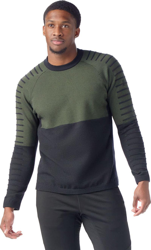 Intraknit Merino Fleece Crew - Mens - Fern Green 1
