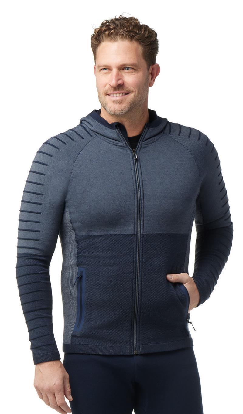 Intraknit Merino Fleece Hoodie - Mens - Deep Navy 2