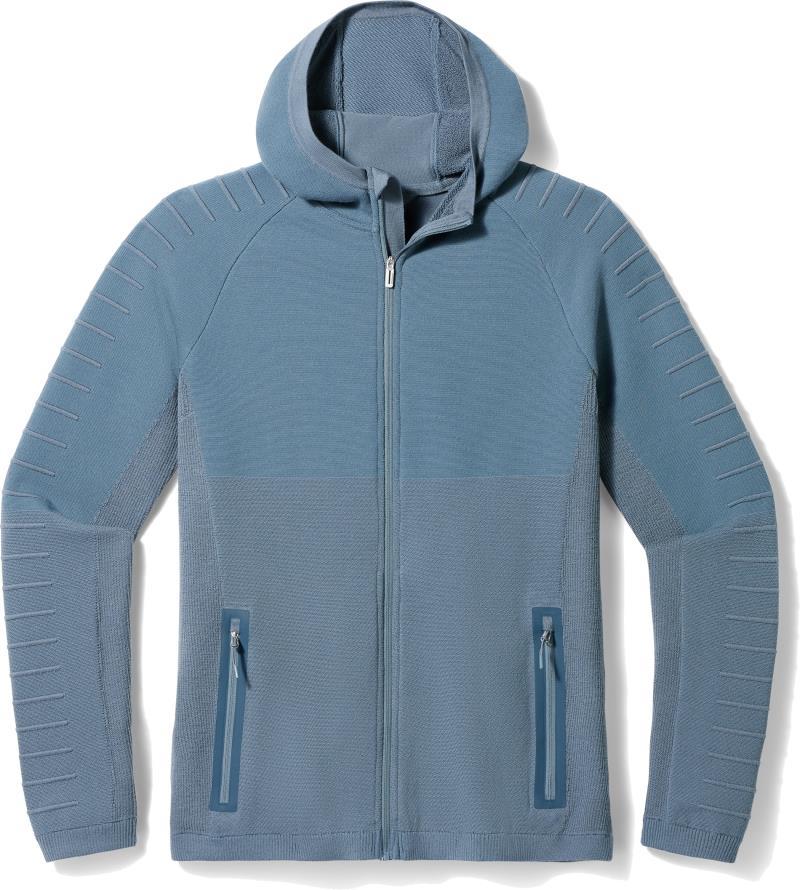 Intraknit Merino Fleece Hoodie - Mens - Pewter Blue 1