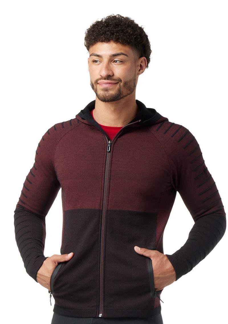 Intraknit Merino Fleece Hoodie - Mens - Rhythmic Red 2