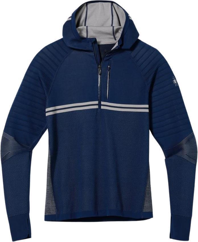 Intraknit Merino Tech 1/2 Zip Hoodie - Mens - Deep Navy 1
